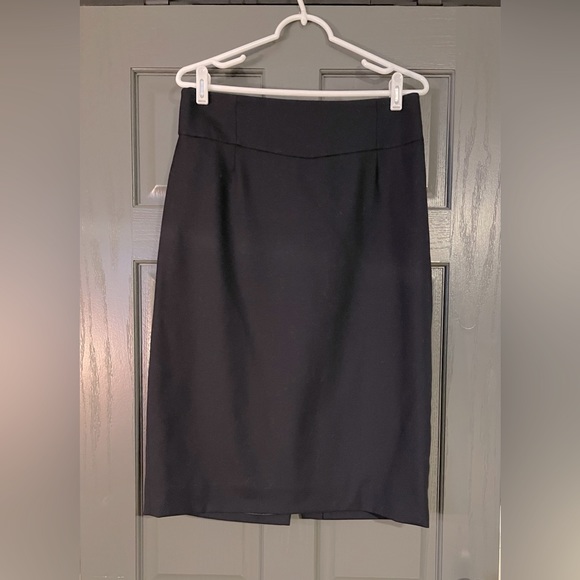 J. Crew Navy Blue Pencil Skirt - Size 12 - Picture 1 of 3